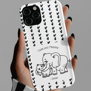 Elephant Mum & Me Mother's Day personalised  iPhone 13 Case
