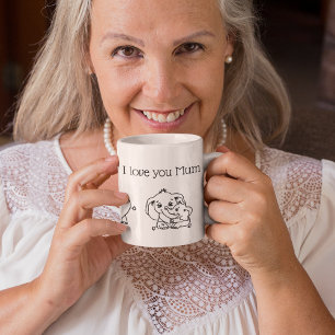 Elephant Mum & Me Mother's Day personalised Mug