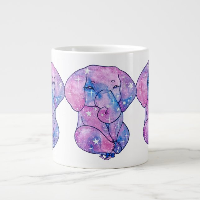 Elephant named Acorn Large Coffee Mug (Front)
