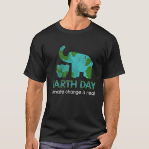 Elephant Nature Change Climate Protect Hour Day Ea T-Shirt