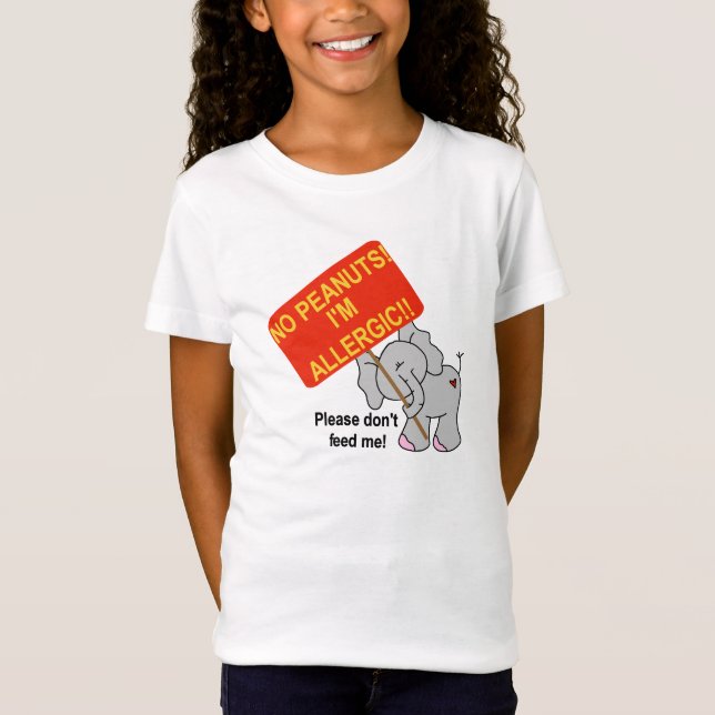 Elephant No Peanuts T-Shirt (Front)