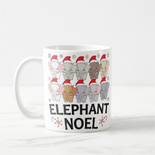 Elephant Noel Mug: Festive Holiday Cheer Coffee Mug
