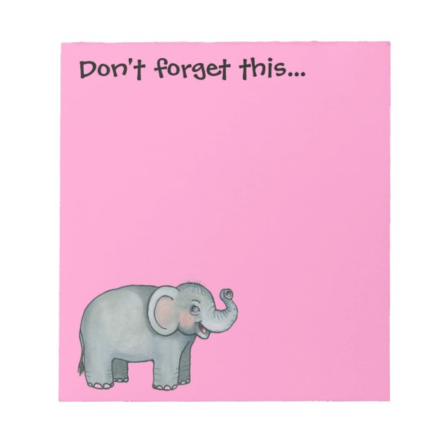Elephant Note Pad (Front)