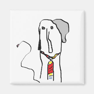 Elephant Office Worker Magnet