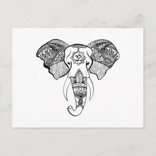 Elephant Om Postcard