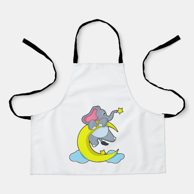 Elephant on Clouds Apron (Front)