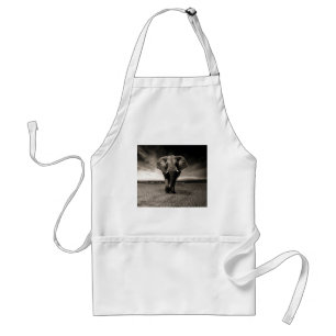 Elephant on the Run Standard Apron