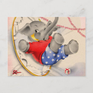 Elephant Oops Postcard