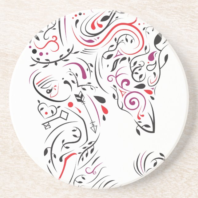 elephant ornate coaster (Front)