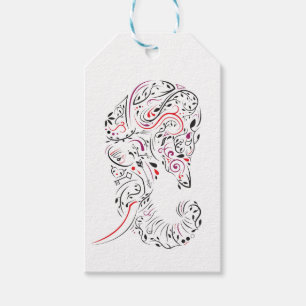elephant ornate gift tags