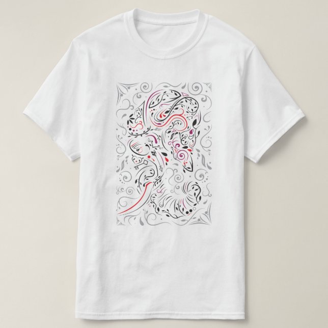 elephant ornate T-Shirt (Design Front)