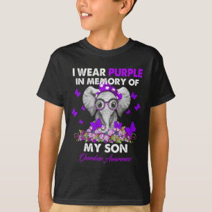 Elephant Overdose Awareness I Wear Purple For My S T-Shirt
