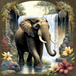 Elephant Painting Jigsaw Puzzle