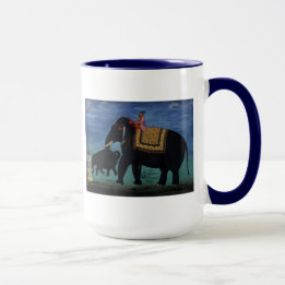 Elephant Painting Mug