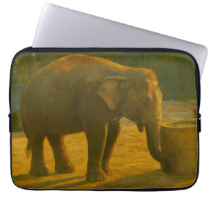 Elephant Pair in Sanctuary Setting Laptop Sleeve