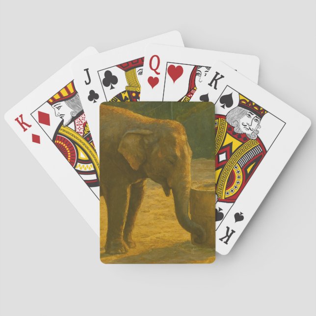 Elephant Pair in Sanctuary Setting Playing Cards (Back)