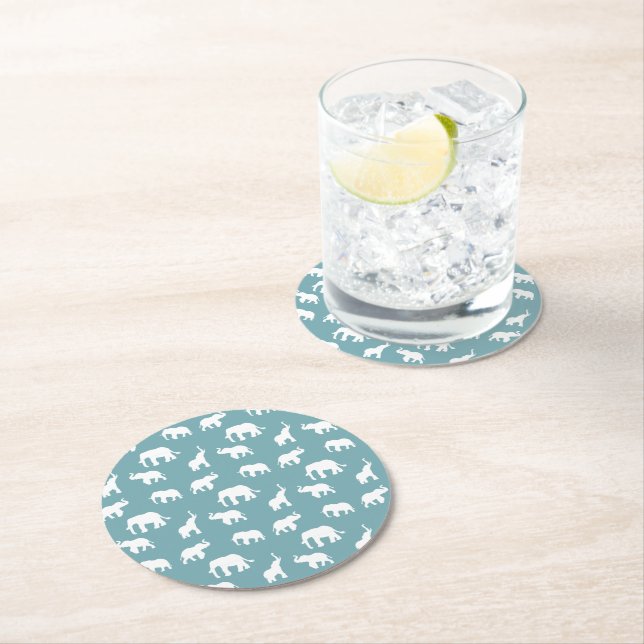 Elephant Paper Coaster (Insitu)
