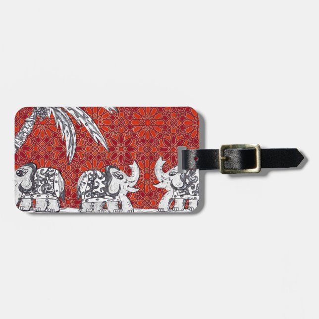 Elephant Parade 3 Travel Bag Tag (Front Horizontal)