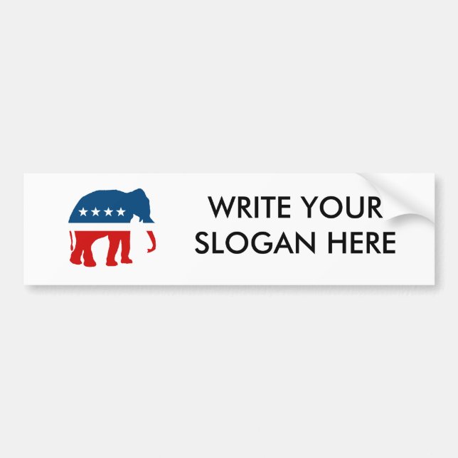ELEPHANT PARTY BUMPER STICKER (Front)