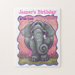 Elephant Party Centre Jigsaw Puzzle