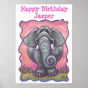 Elephant Party Centre Poster