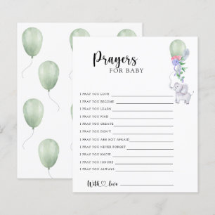Elephant - Party game prayers for baby
