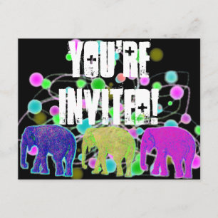 Elephant Party Invitation