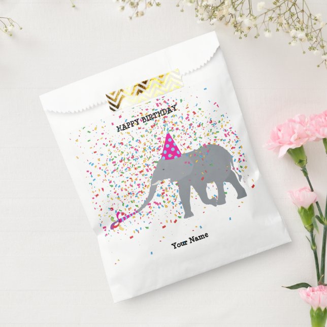 Elephant Partying - Animals at Birthday Party  Favour Bags (Sealed)