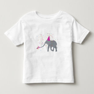 Elephant Partying - Animals Having a Party Toddler T-Shirt