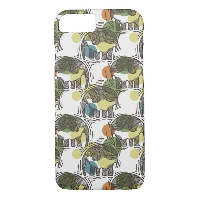 Elephant Pattern Case-Mate iPhone Case (Back)