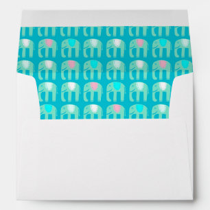 Elephant Pattern Cute Custom BABY SHOWER Envelope