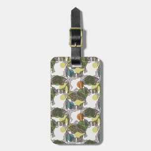 Elephant Pattern Luggage Tag