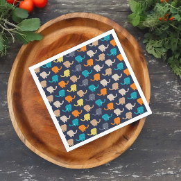 Elephant Pattern  Napkin