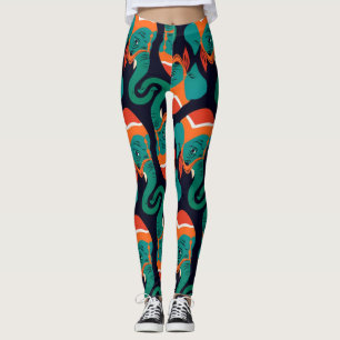 Elephant pattern printed leggings