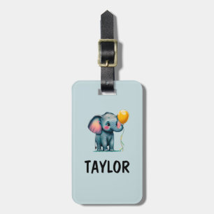 Elephant Personalised Colourful Bag Backpack Luggage Tag