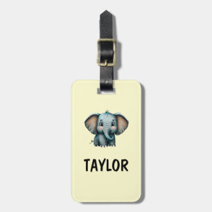 Elephant Personalised Colourful Bag Backpack Luggage Tag