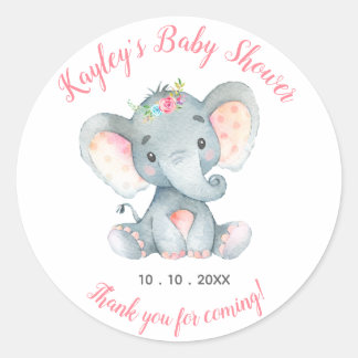 Elephant Personalised Favour Stickers