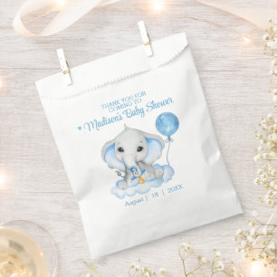 Elephant Personalised Thank You Baby Shower Favour Bags