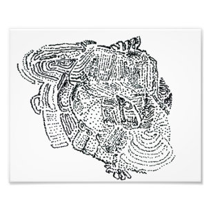 Elephant photo print