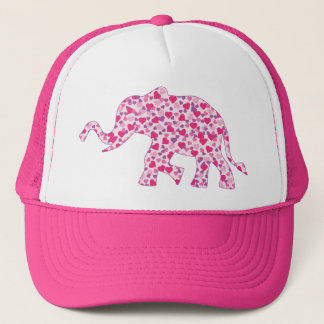 Elephant-Pink-Hearts (1) Trucker Hat