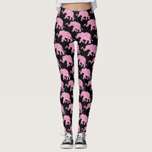 Elephant Pink Hearts of Love Leggings