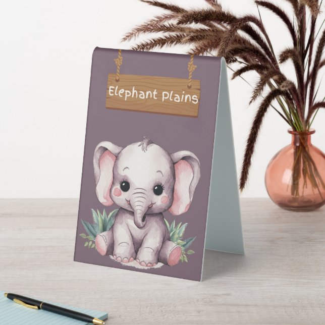 Elephant Plains Safari Table Sign (In SItu (Table))