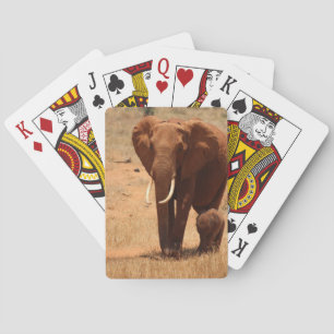 Elephant Playing Cards
