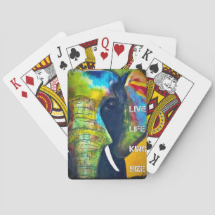 Elephant Playing Cards