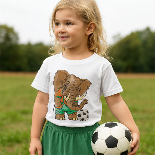 Elephant Playing Football T-Shirt