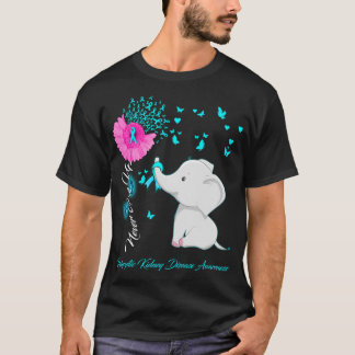 Elephant Polycystic Kidney Disease Awareness  Ribb T-Shirt