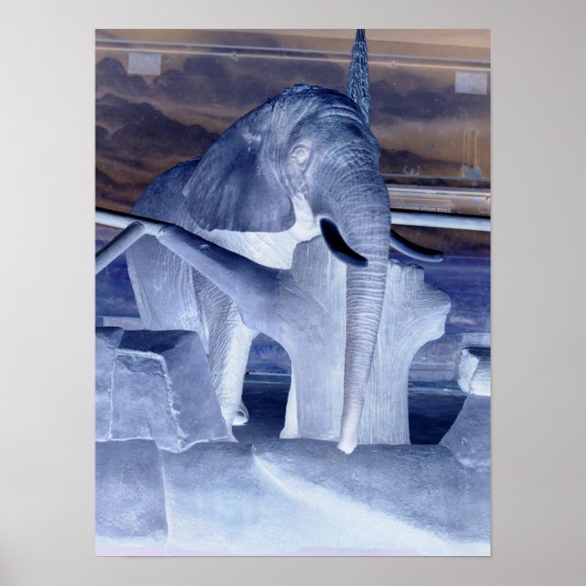 Elephant Pop Art Poster (Front)