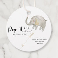 Elephant Pop it when she pops baby shower