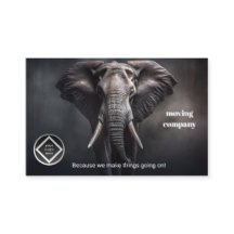Elephant portrait background dark relocation compa