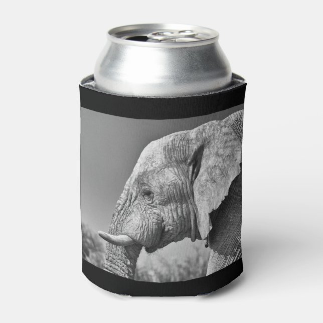 Elephant portrait can cooler (Can Front)